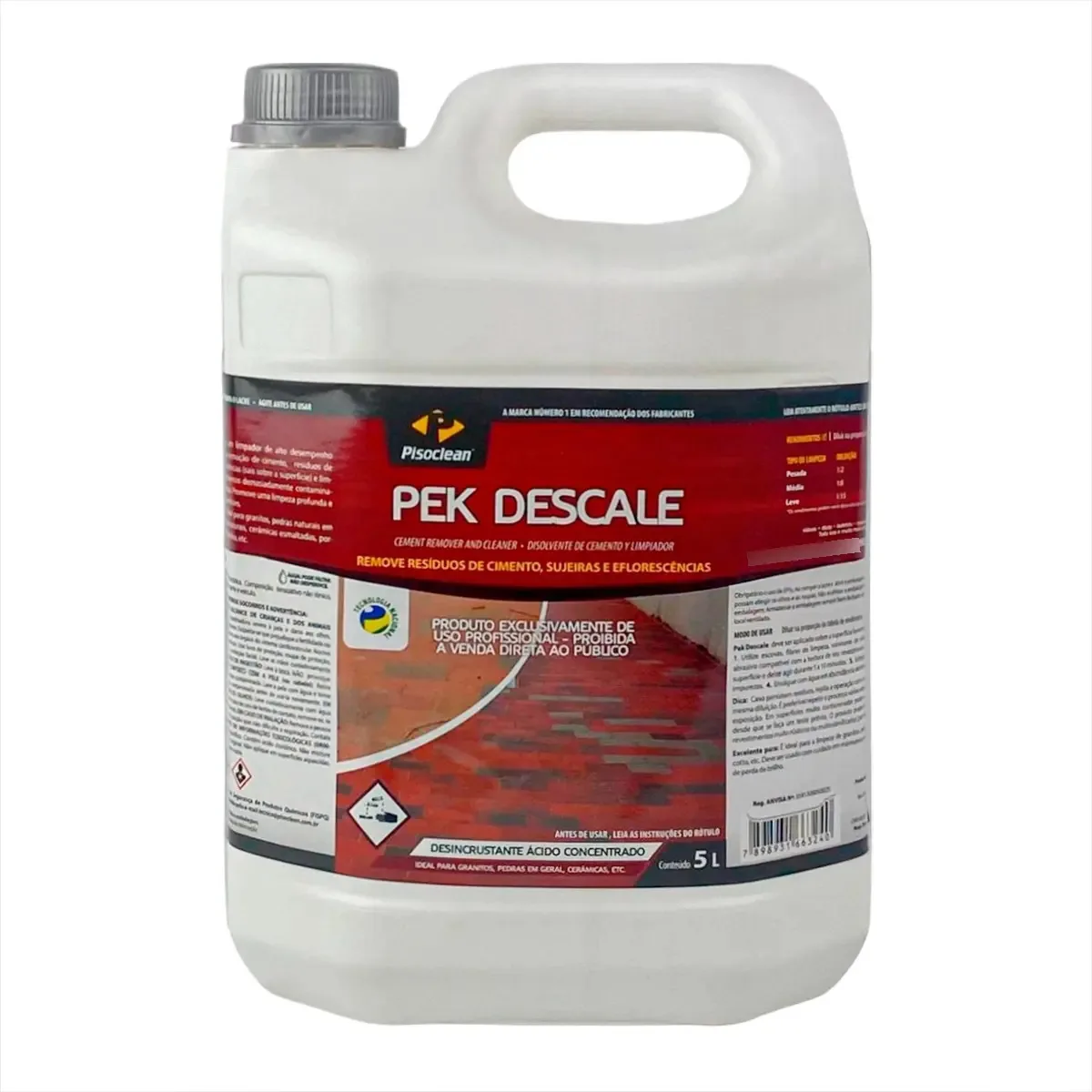 Limpa Descale 5l Remove Completo Resíduos De Rejuntes