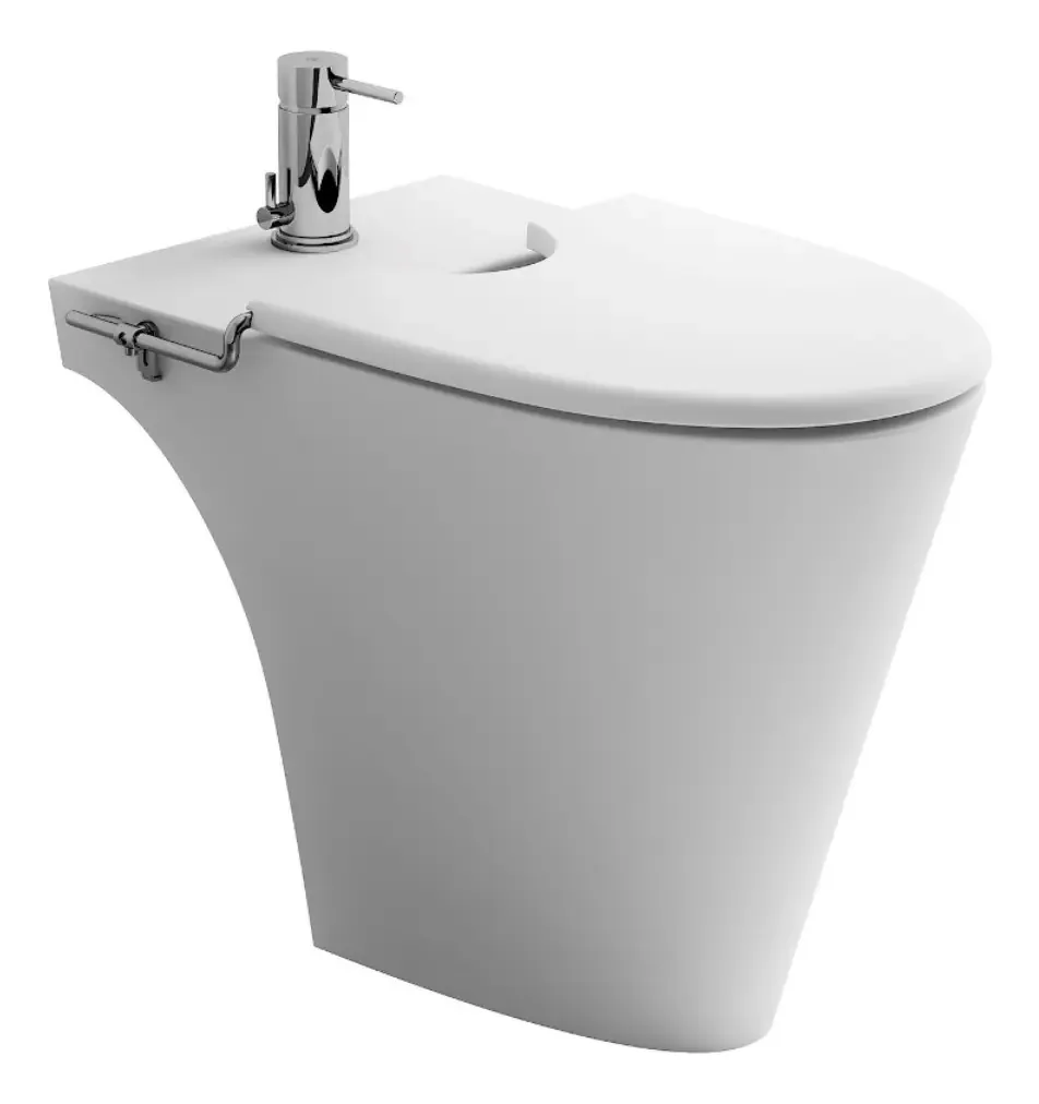 Bidê sanitário de furo único Ferrum Marina White Bha1j