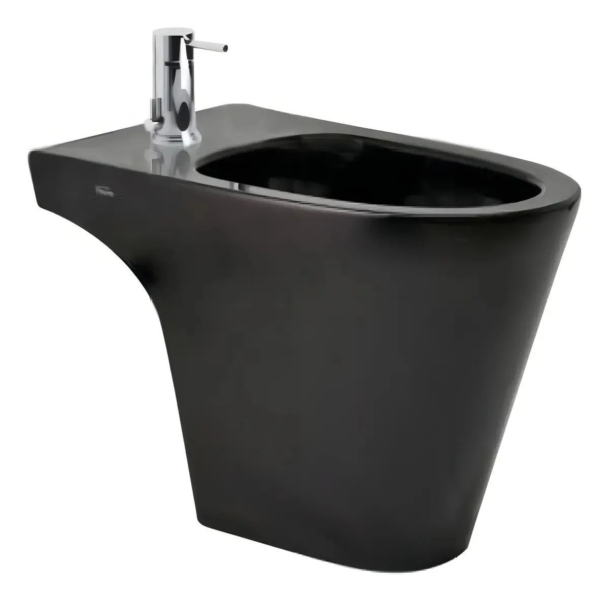 Bidê Ferrum Marina de 1 furo preto BHM1j-n C