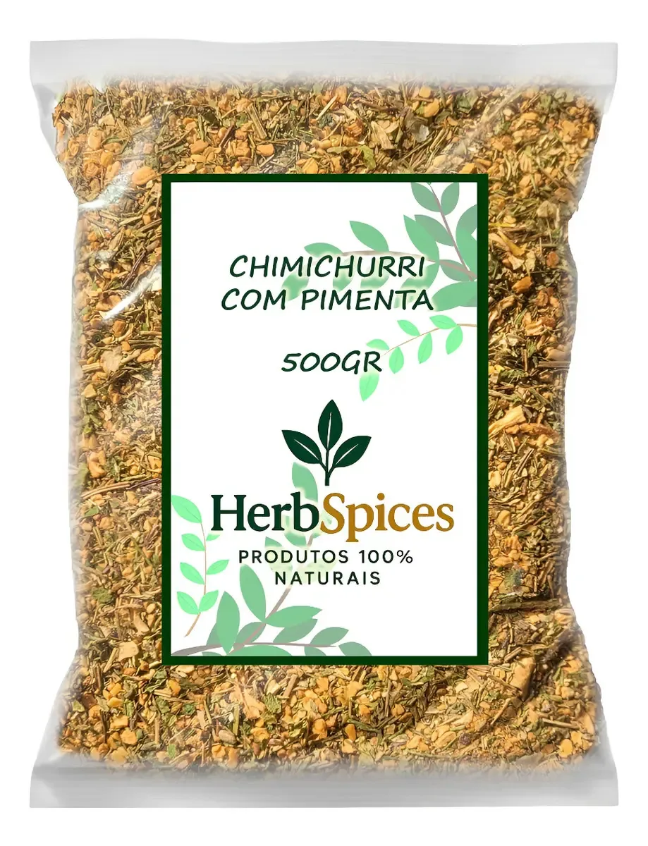 Tempero Chimichuri Com Pimenta Gourmet Herbspices 500g | Especiaria para Carnes e Cozinha