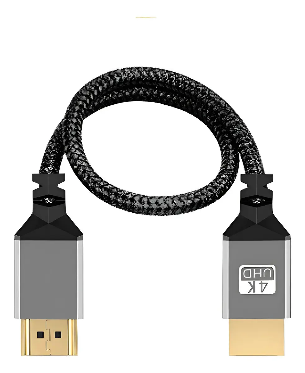Cabo Hdmi Para Hdmi De 30cm Para 4k 60hz Nailon