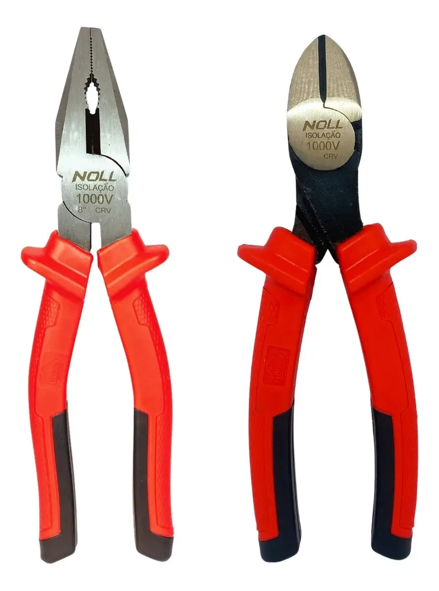 Kit 2 Alicates Isolado 1000v Corte Diagonal Universal Fios