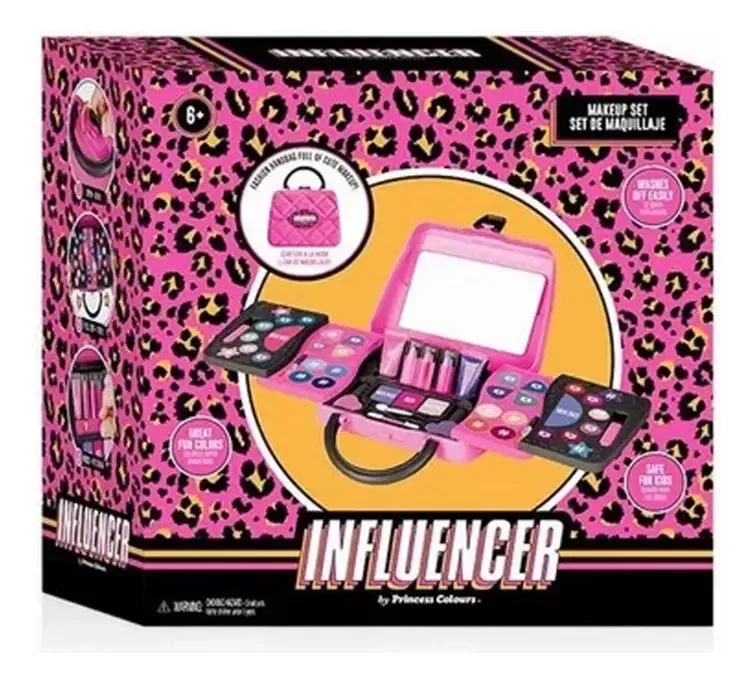 Conjunto de maquiagem com carteira dobrável Makeup Influencer
