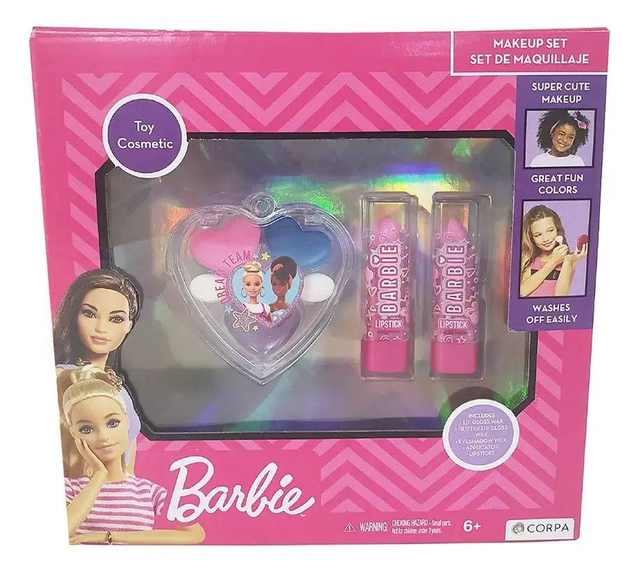 Conjunto de maquiagem pequeno da Barbie