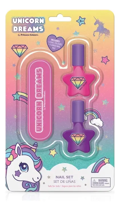 Unicorn - Conjunto para beleza de unhas. Esmalte de unhas + Limão. Bliste