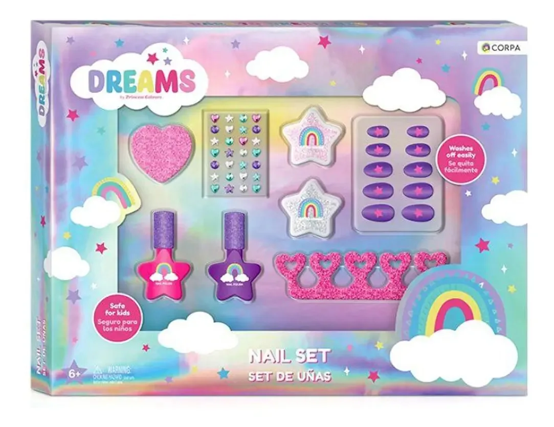 Caixa de maquiagem cosmética Dreams Nail Set
