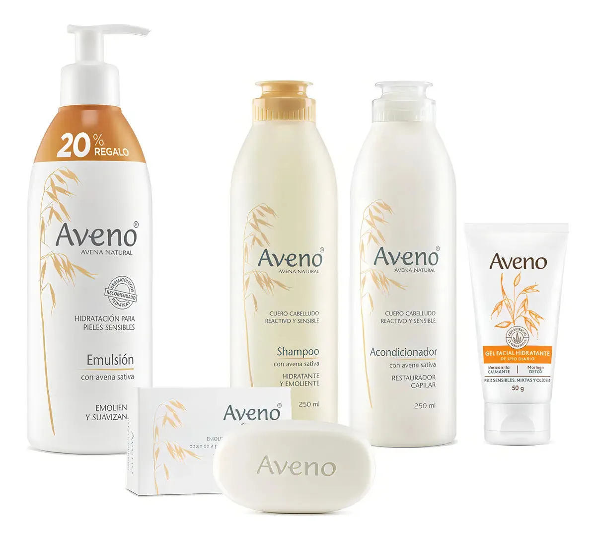 Kit Cuidados Corporais e Faciais Aveno Pele Sensível