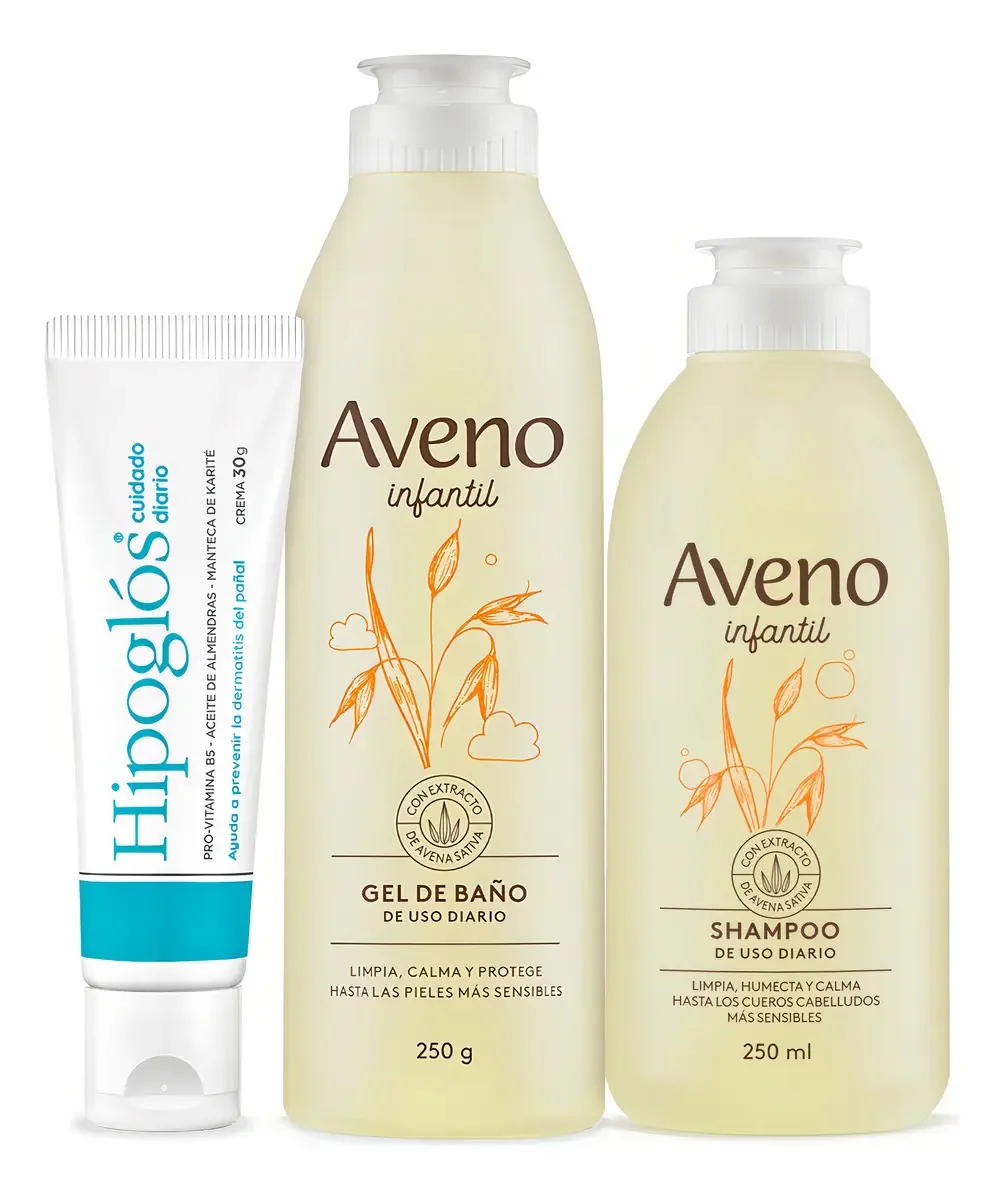 Kit de higiene e proteção Aveno + Hippoglós Daily Care