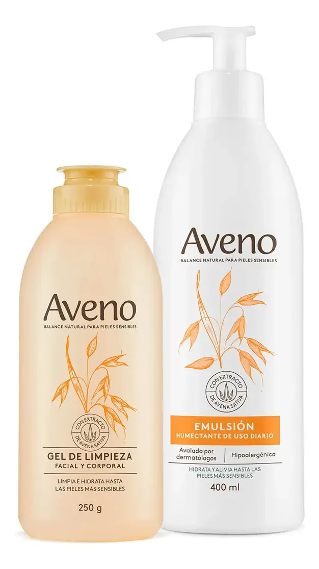 Kit Básico Facial e Corporal Com Emulsão Aveno