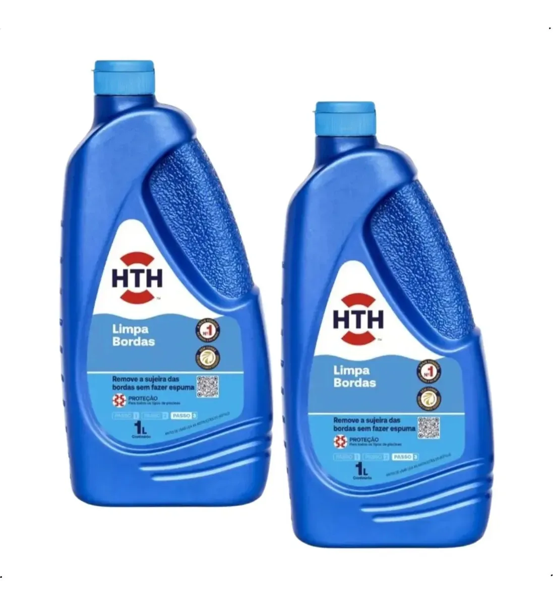 02x Limpa Bordas 1l Hth Limpeza Borda Piscina