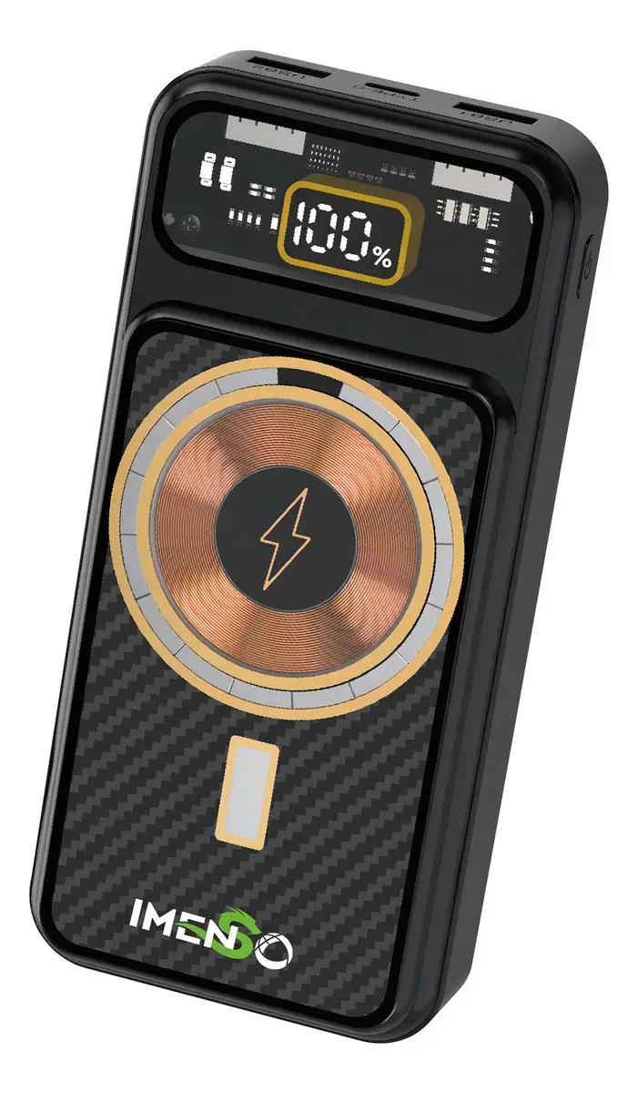 Carregador Portátil Bateria Power Bank Imenso 22,5w 10000mah Cor Preto