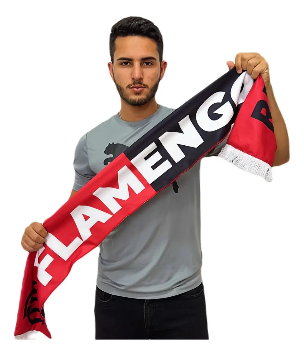 Cachecol Flamengo Símbolos Cor Vermelho