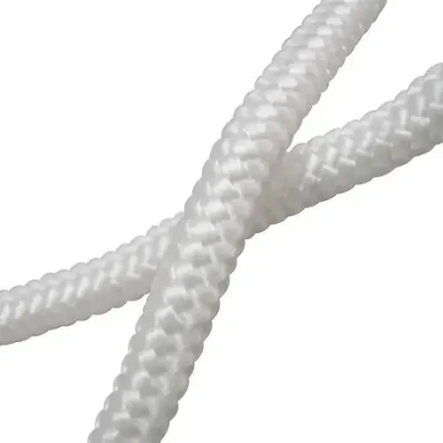 50mts Corda Seda Polipropileno Trançada Branca 16mm