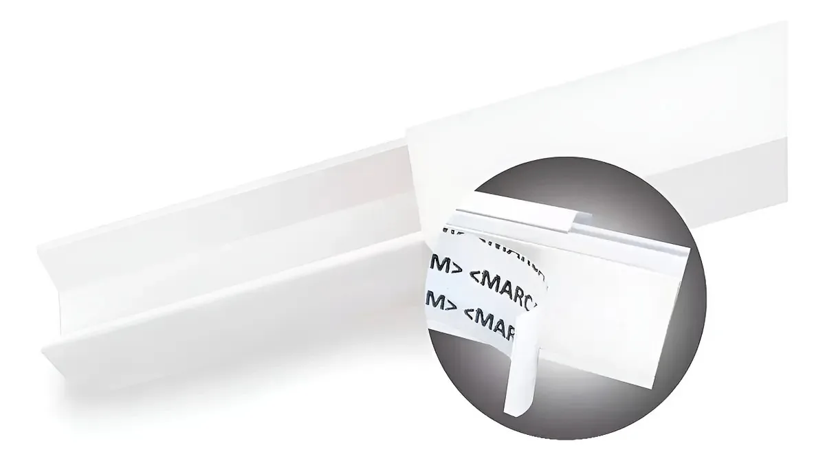 Cabo Kalop Channel 20x10mm, faixa autoadesiva de 2 metros, branco