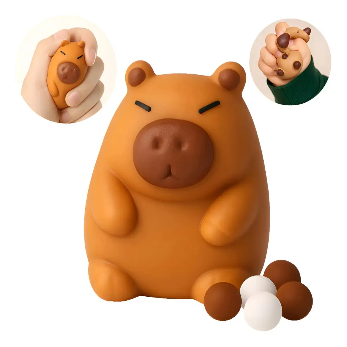 Squishy Alívio Estresse Apertar Anti-stress Squish Bichinhos Mole De Apertar De Borracha Silicone Squishies Babuu Brinquedos Educativos Capivara