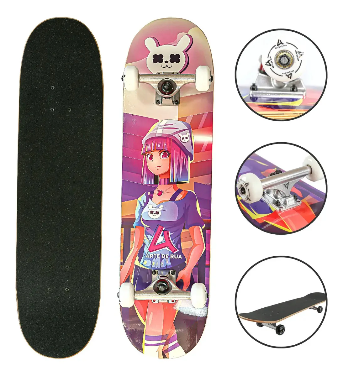 Skate Feminino E Masculino Completo Profissional Abec 7