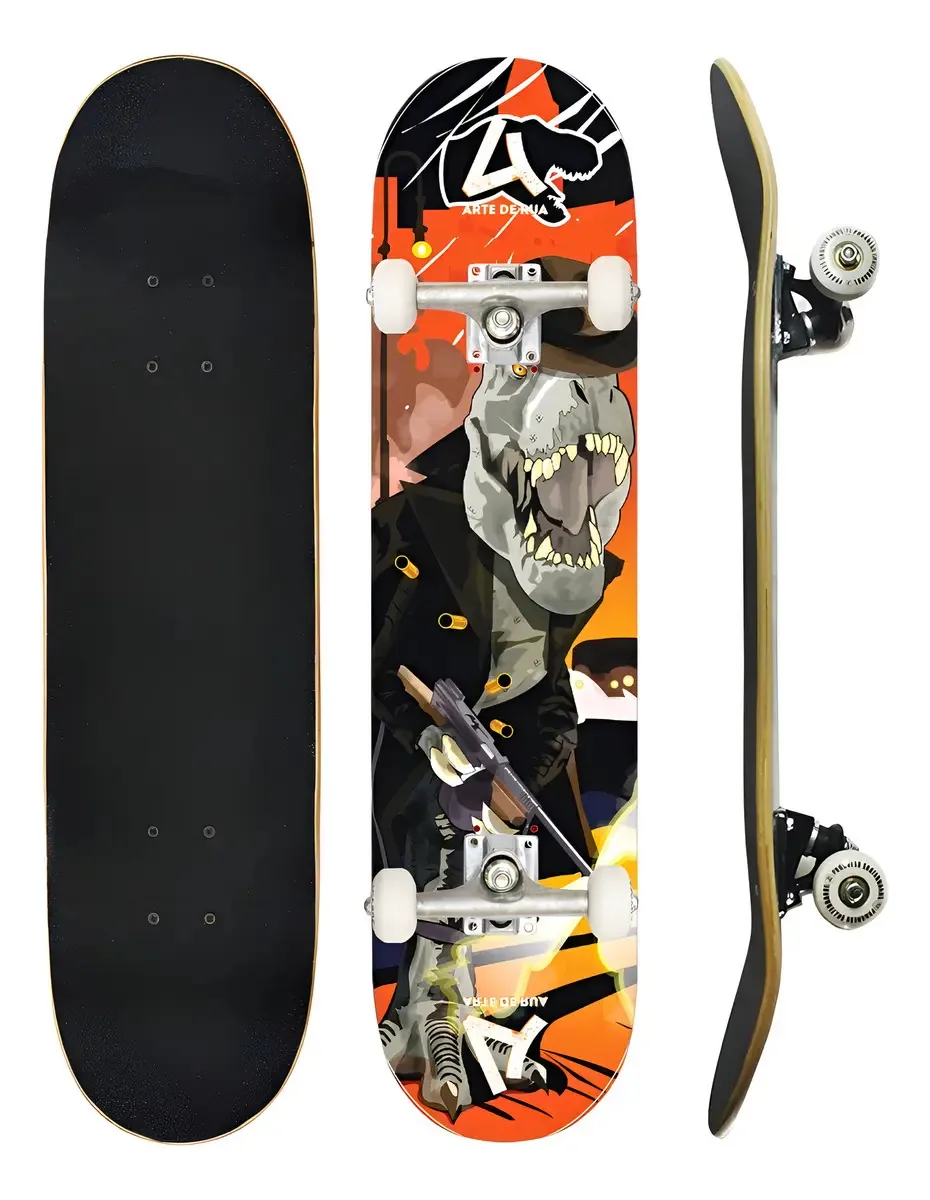 Skate Profissional Montado Completo Street Abec 5 Até 100kg