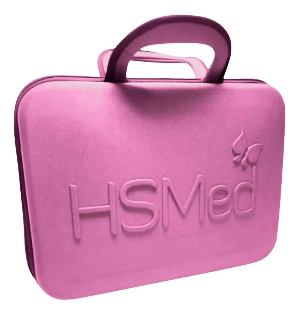 Maleta Hsmed Rosa - Para Equipamentos Laserterapia Proteção