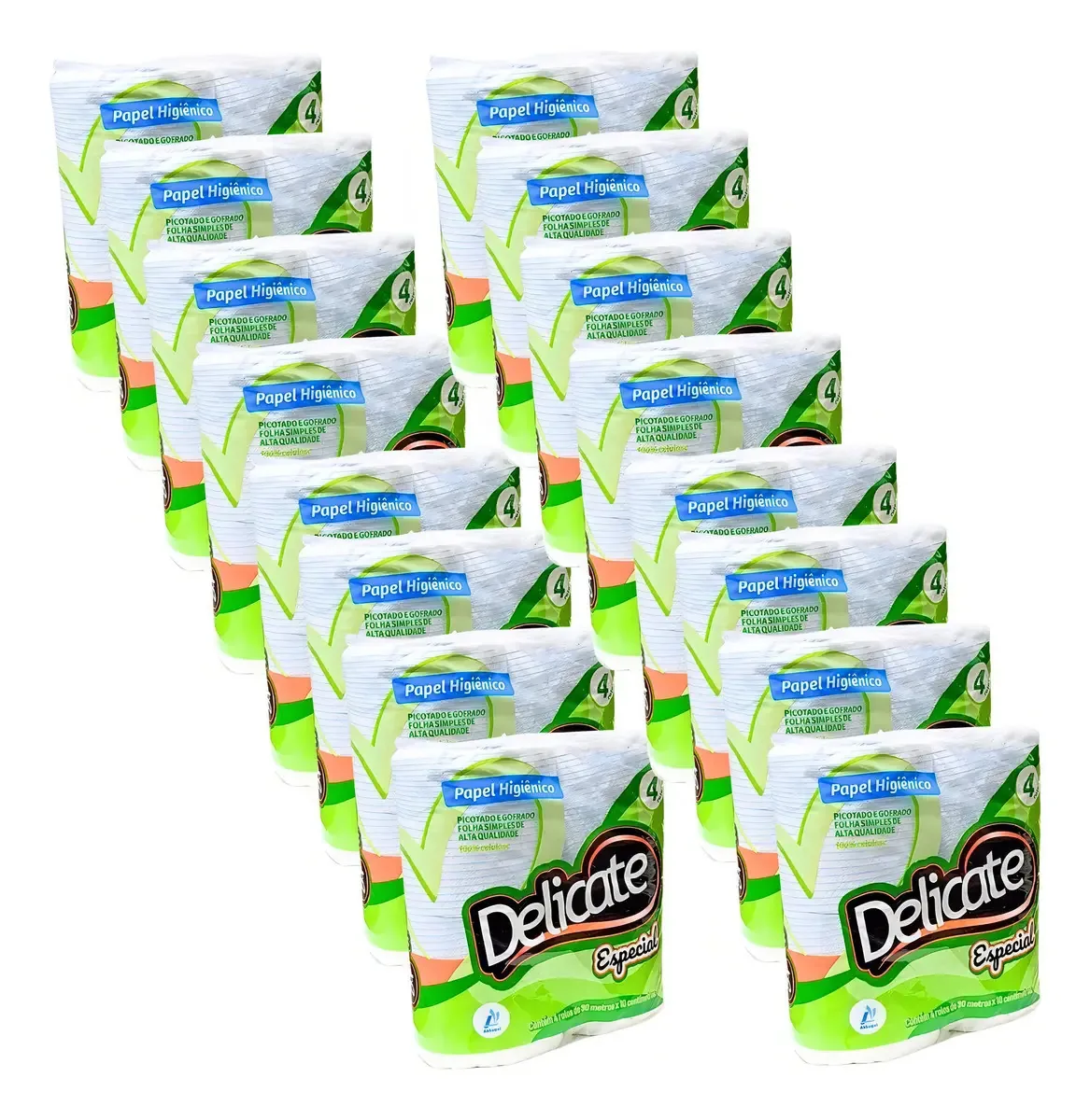 Papel higiênico Delicate de 4 un pacote x 12