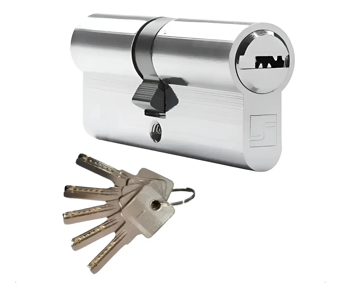 Cilindro Euro Multiponto Com 5 Chaves Fortezza Keso Multlock 70mm