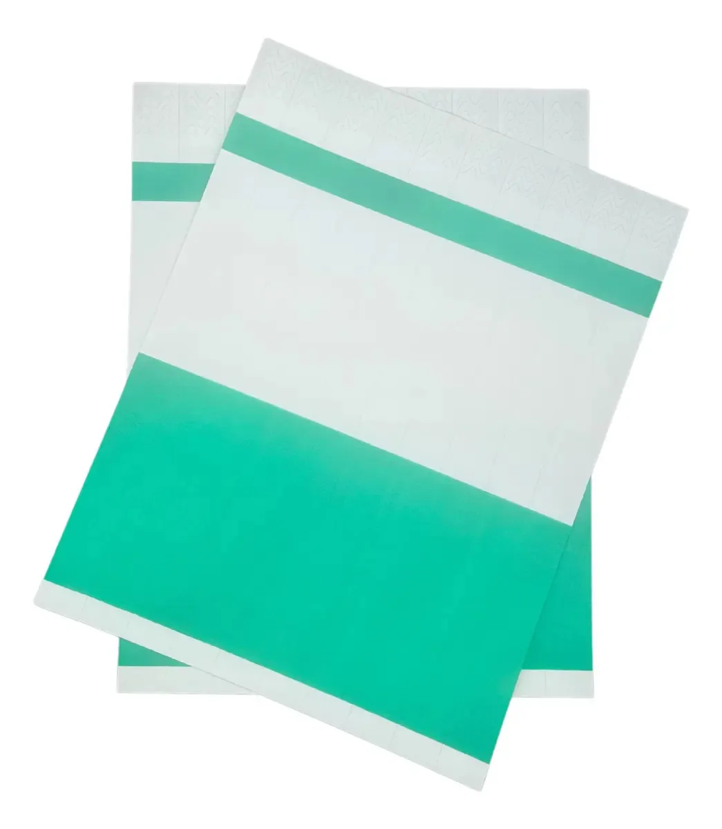 1.000 Pulseira De Identificação Para Impressão Jato De Tinta Cor Verde-escuro