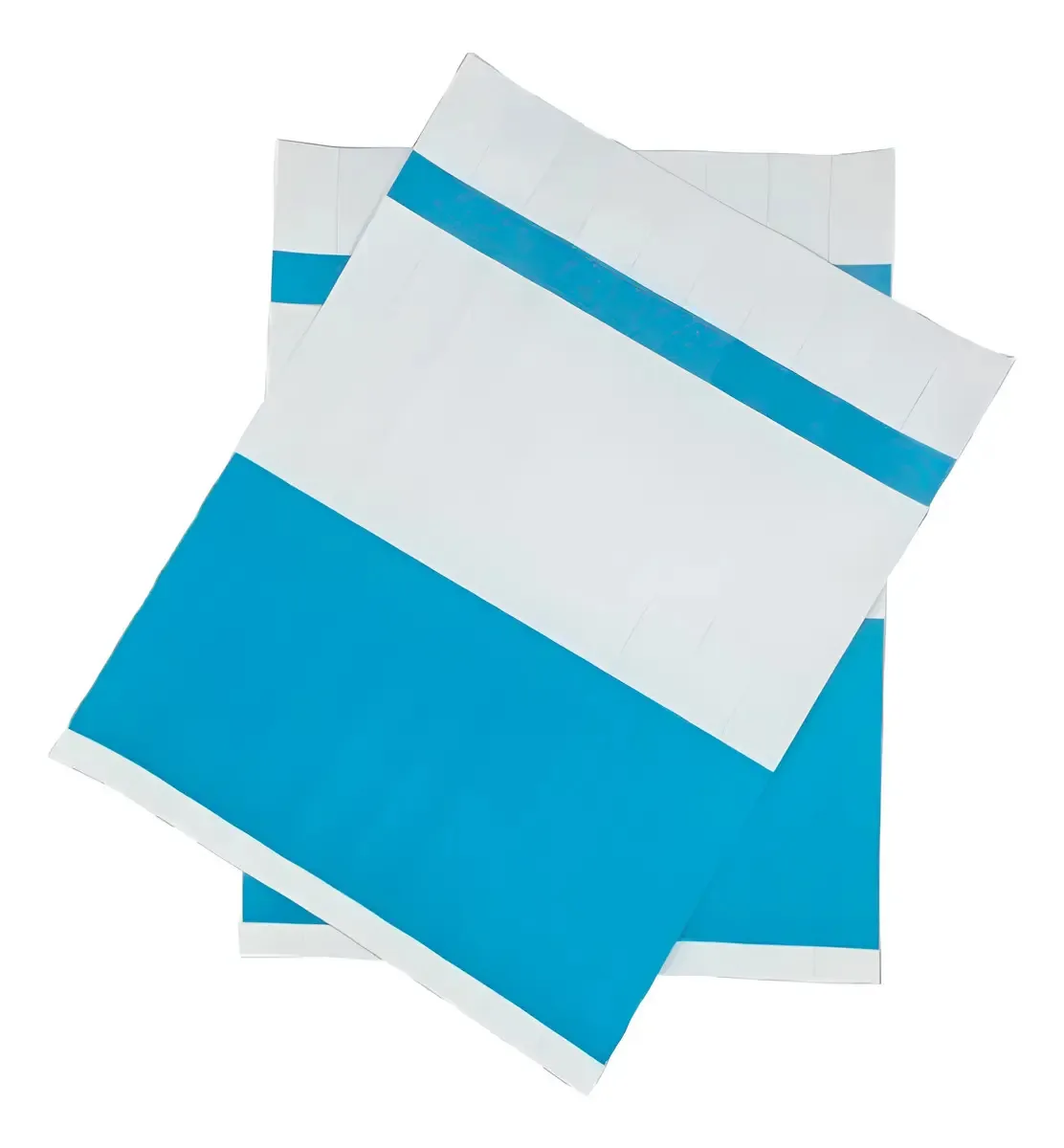 1.000 Pulseira De Identificação Para Impressão Jato De Tinta Cor Azul-claro