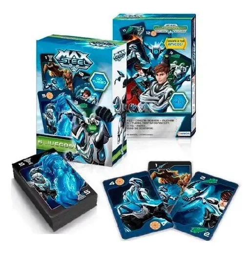 6 Jogos de cartas Max Steel Ploppy 809351