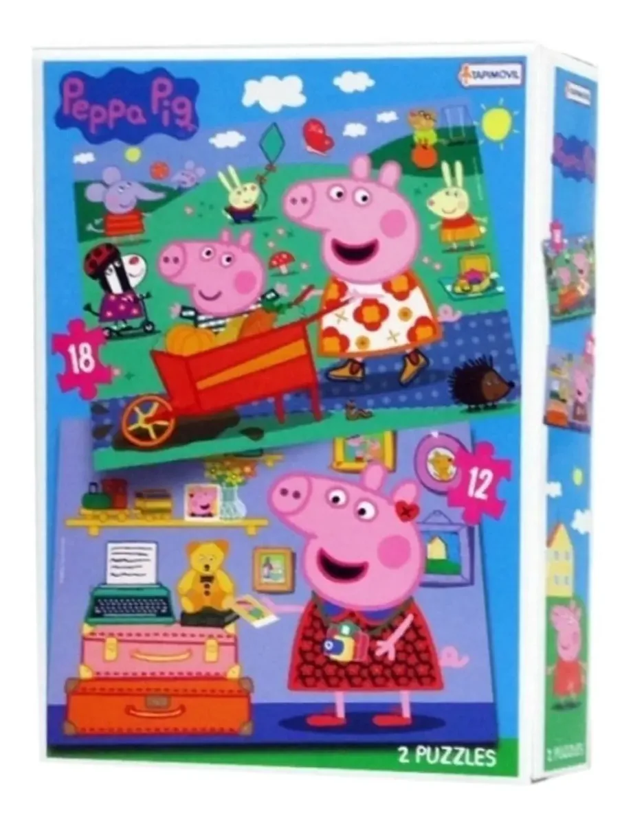 2 quebra-cabeças | Quebra-cabeça Peppa Pig Orig Tapimovil | Mundomania