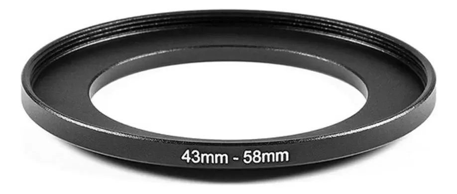 Adaptador De Lente 43mm Para Filtro 58mm