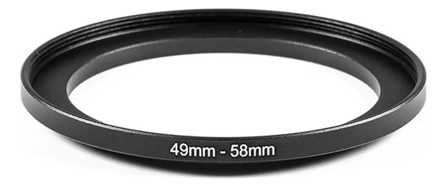 Adaptador De Lente 49mm Para Filtro 58mm