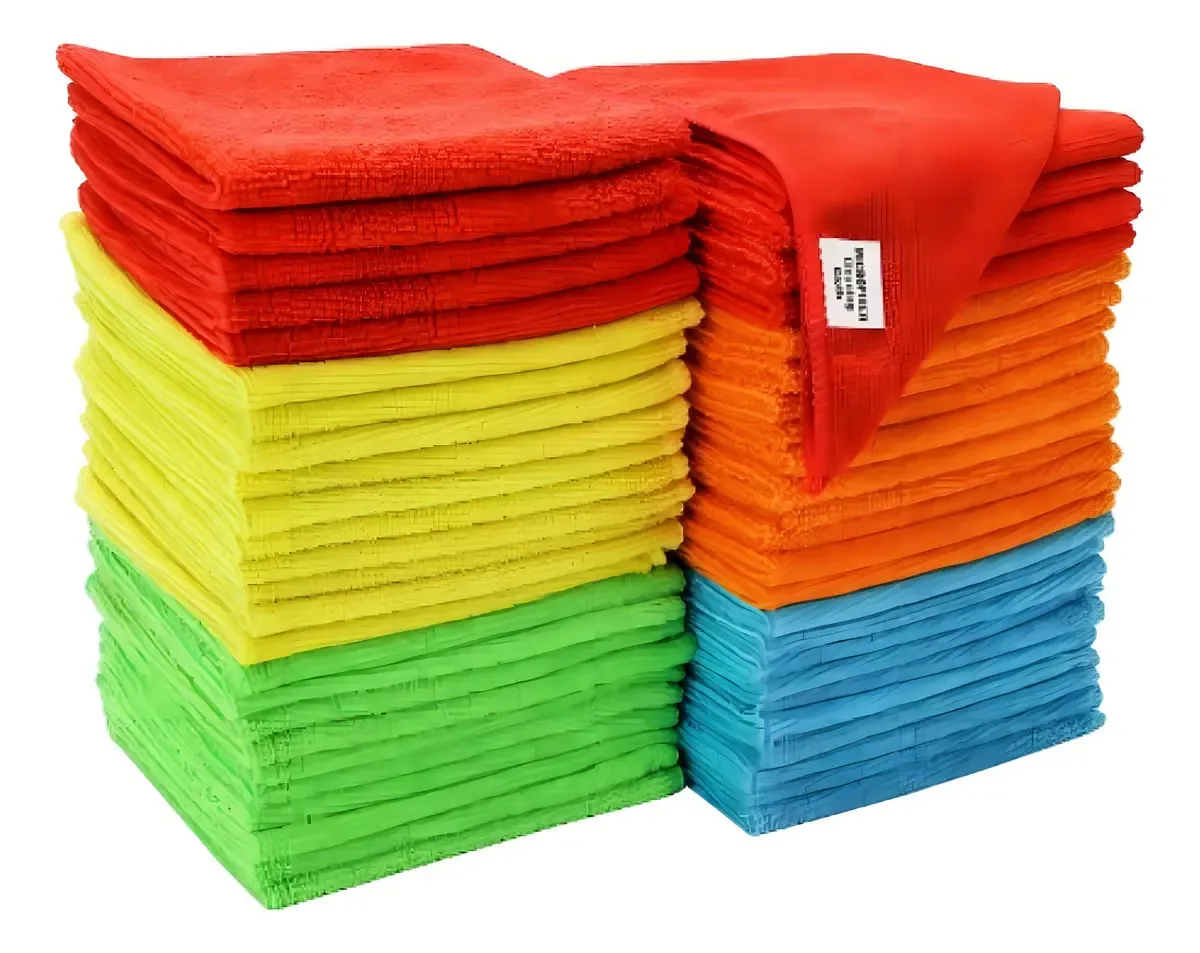 Flanela Microfibra Royal Fiber 30x30 Limpeza Automotiva e Doméstica 10 Unidades