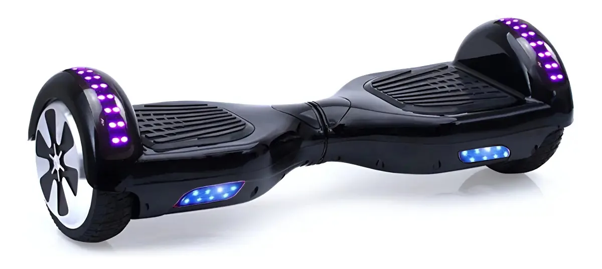 Brinovar Hoverboard Skate Elétrico 6.5 Preto Led Bluetooth