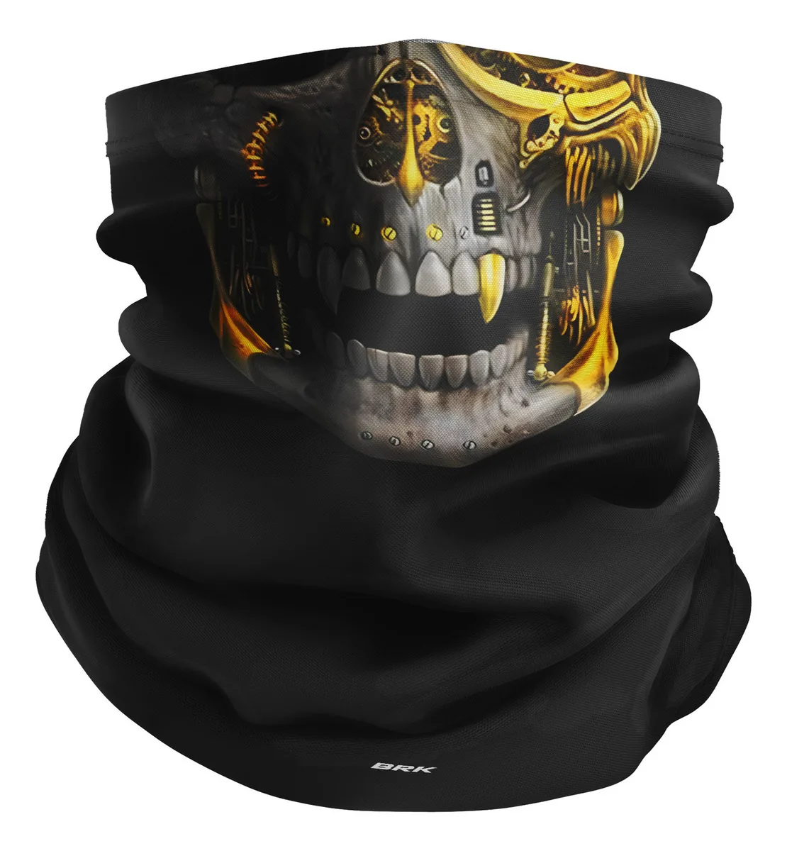 Máscara Facial Moto Tubeneck Brk Paintball Airsoft Caveira Cor Caveira Dourada