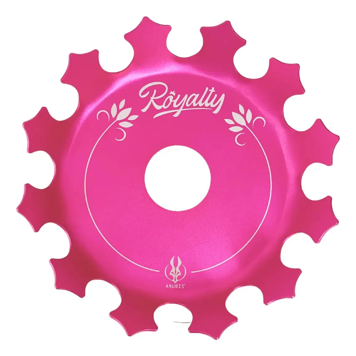 Prato Coroa Anubis Aluminio Anodizado Para Narguile Cor Pink