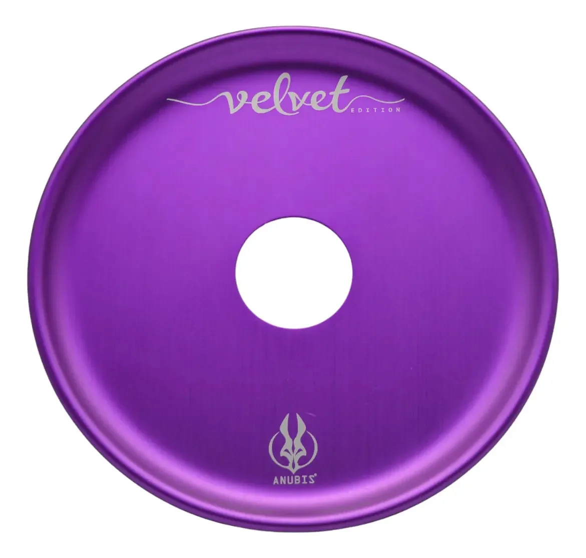 Prato Anubis Velvet Aluminio Anodizado Para Narguile Cor Roxo