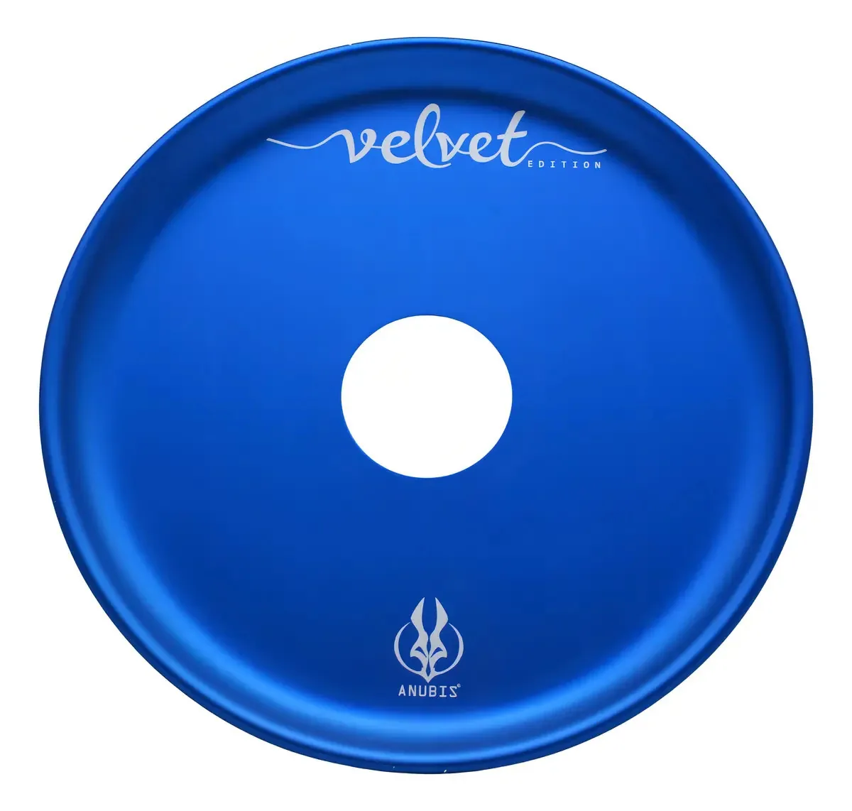 Prato Anubis Velvet Aluminio Anodizado Para Narguile Cor Azul