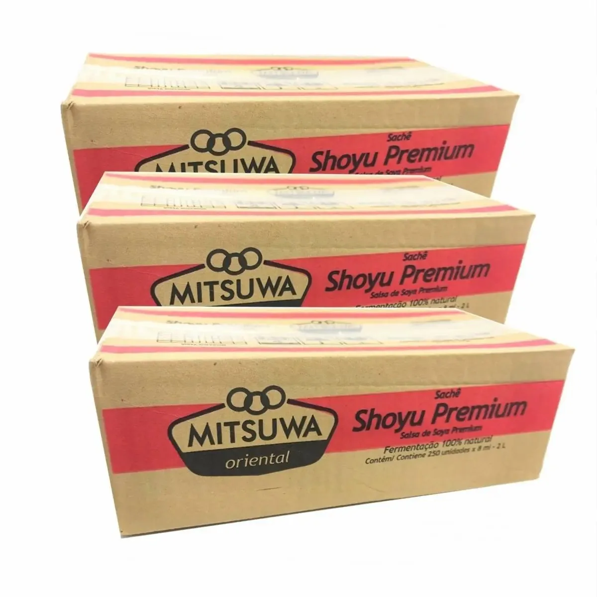 750 Molhos Shoyu Sache Mitsuwa Premium 3 Caixas