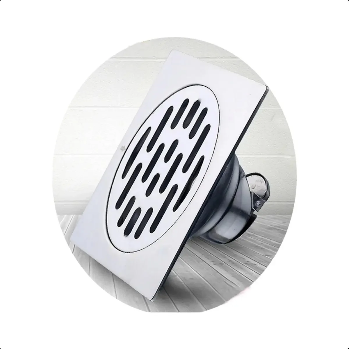 Ralo Inox Anti Odor Pragas Insetos Drenagem Veloz 10x10cm
