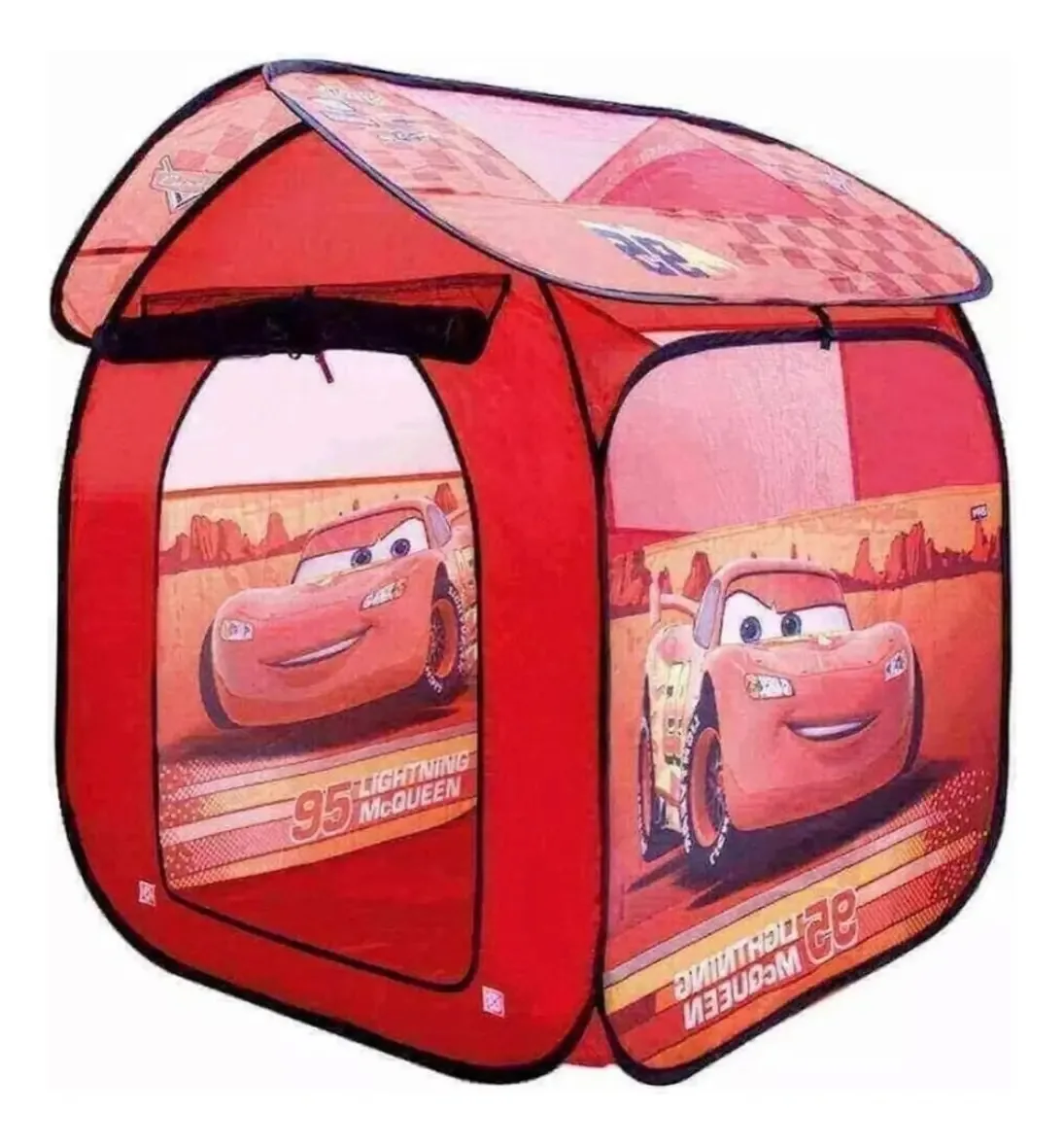 Barraca Casinha Infantil Relâmpago Mcqueen C/ Teto Removível