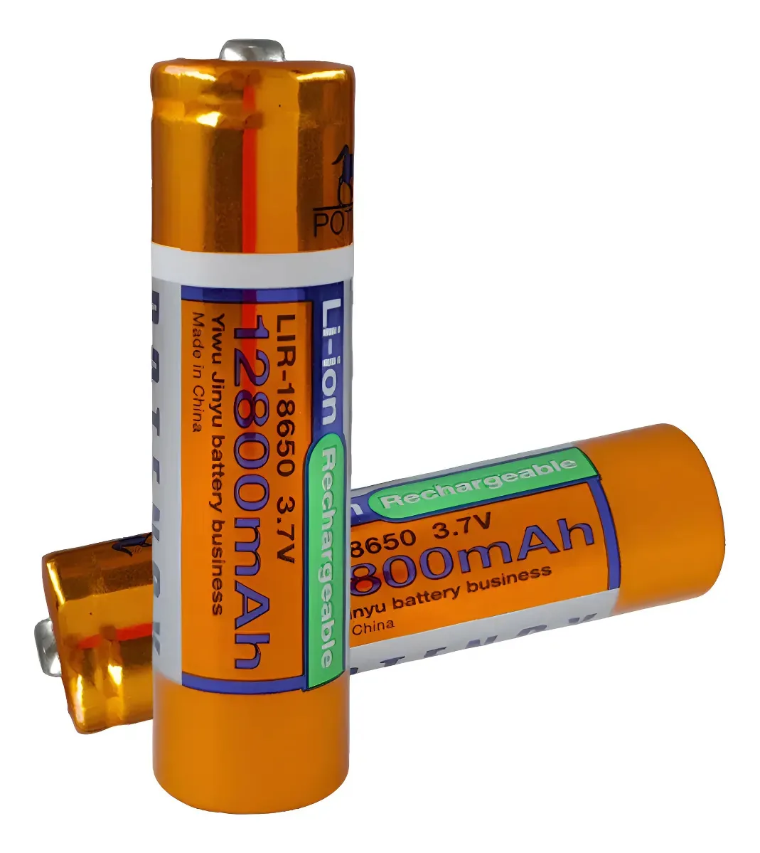 2 Baterias Recarregável 18650 12800mah 3.7v Lanterna Tática