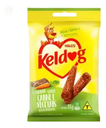 Bifinho De Carne E Vegetais Keldog 55g Petisco Pet