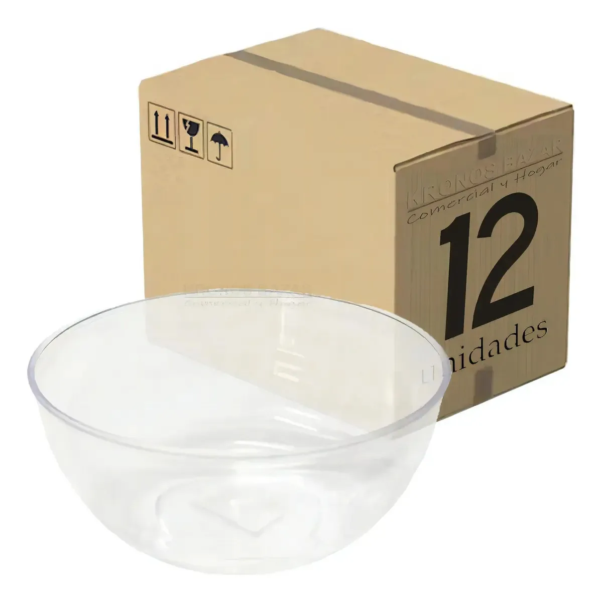 Combo X 12 tigelas Compost Acrílico Transparente Cerealero