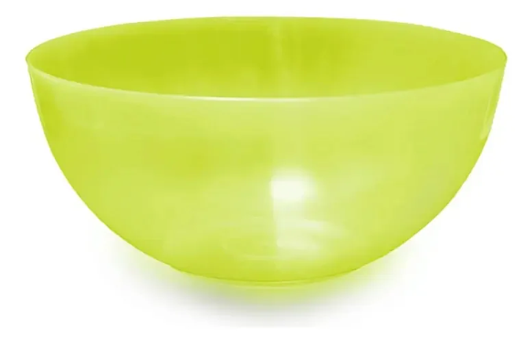 Composto grande de plástico translúcido Randon de 22 cm, vestidos de cor verde