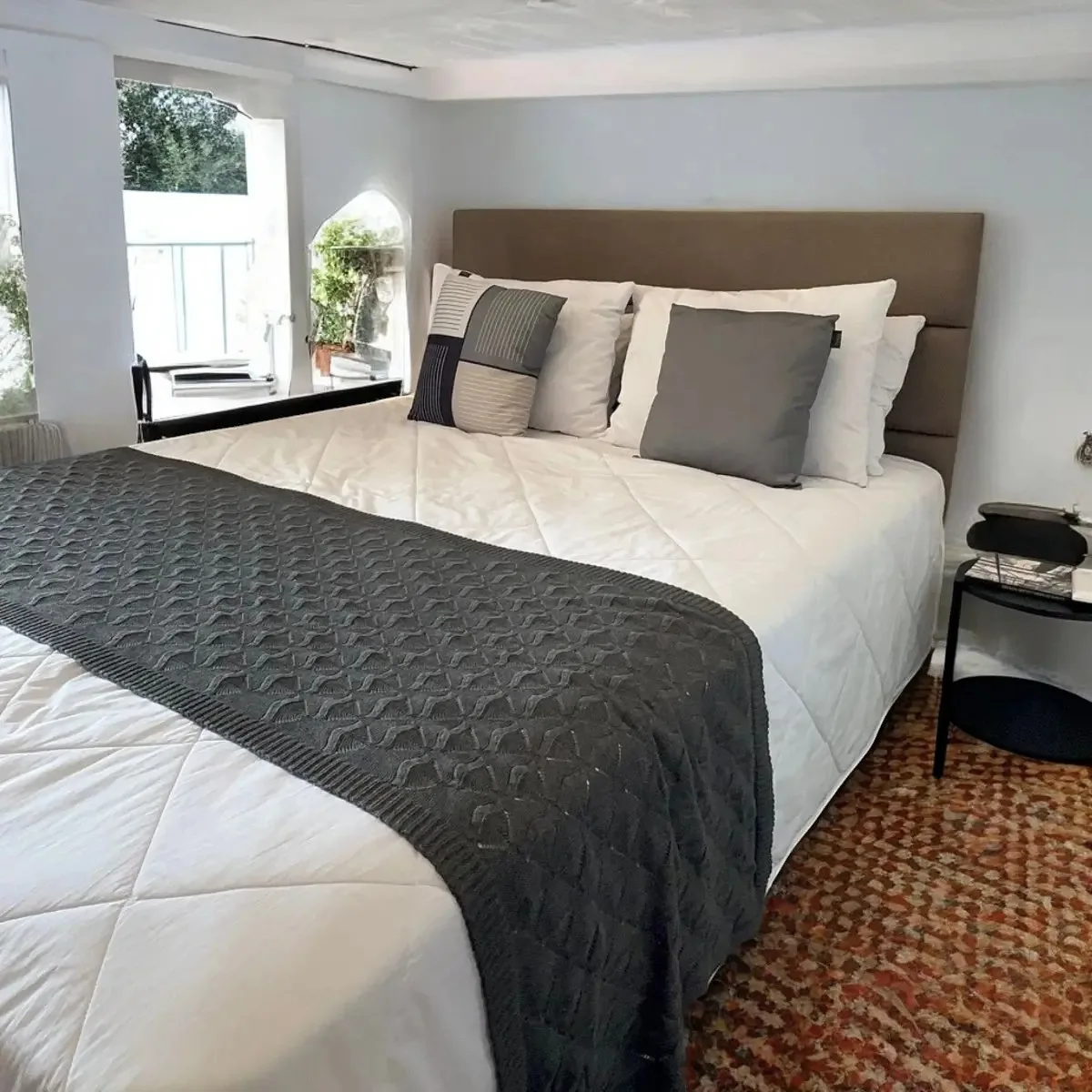 Peseira Sem Franja Sala Cama Sofá 230cmx60cm Imediato Cor Cinza-escuro Desenho Manta Sofá Tricô Nervura