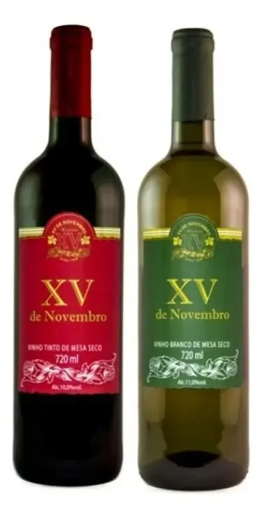 Kit Dois Vinhos Secos Bordo/branco