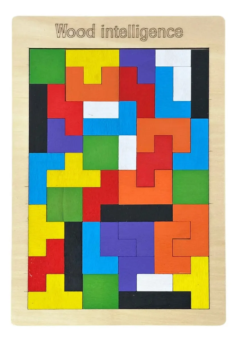 Jogos De Encaixe E Empilhar Formas E Cores Tetris Kit 5und Cor Colorido
