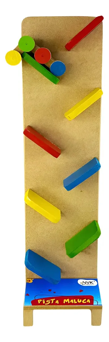 Pista Maluca NVK Carrinho Brinquedo Pedagógico 51cm Colorido