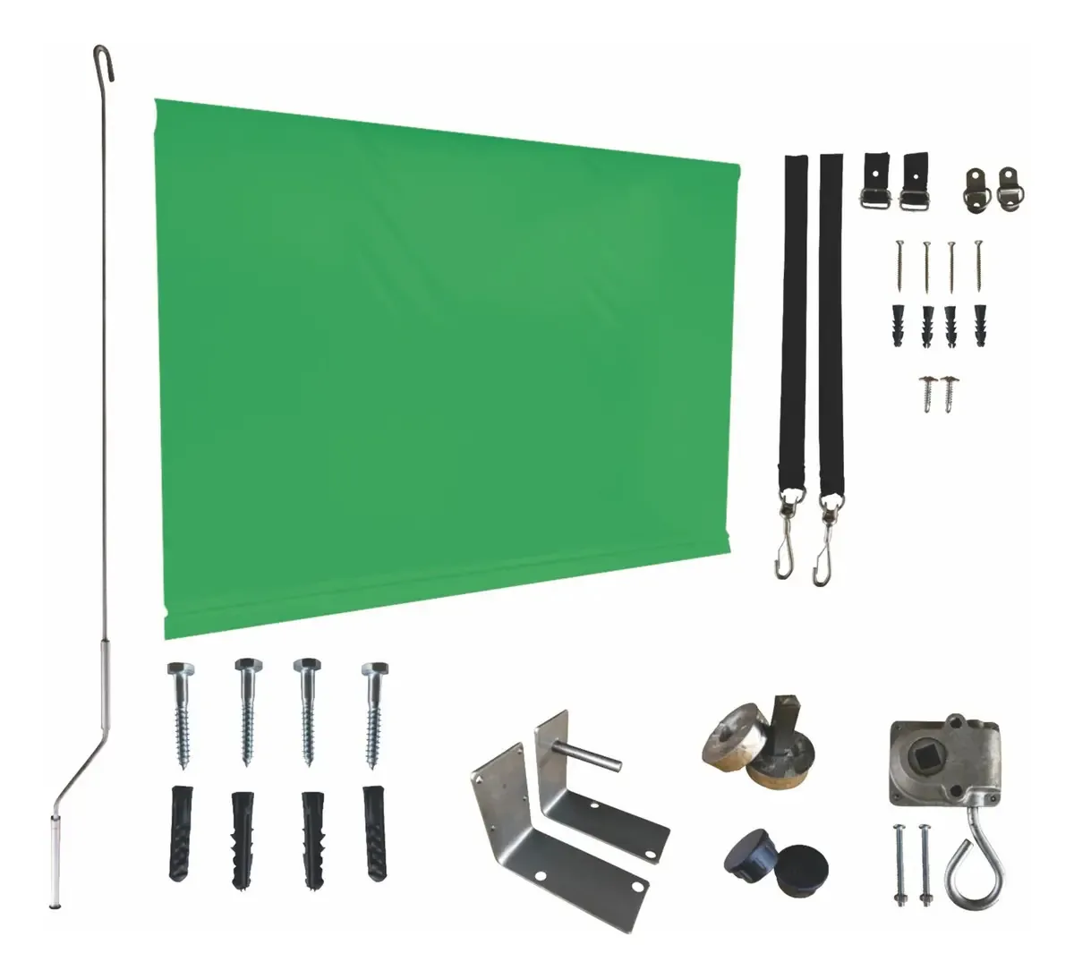 Toldo Retrátil Sem Os Tubos 5,00x2,10 Cor Verde