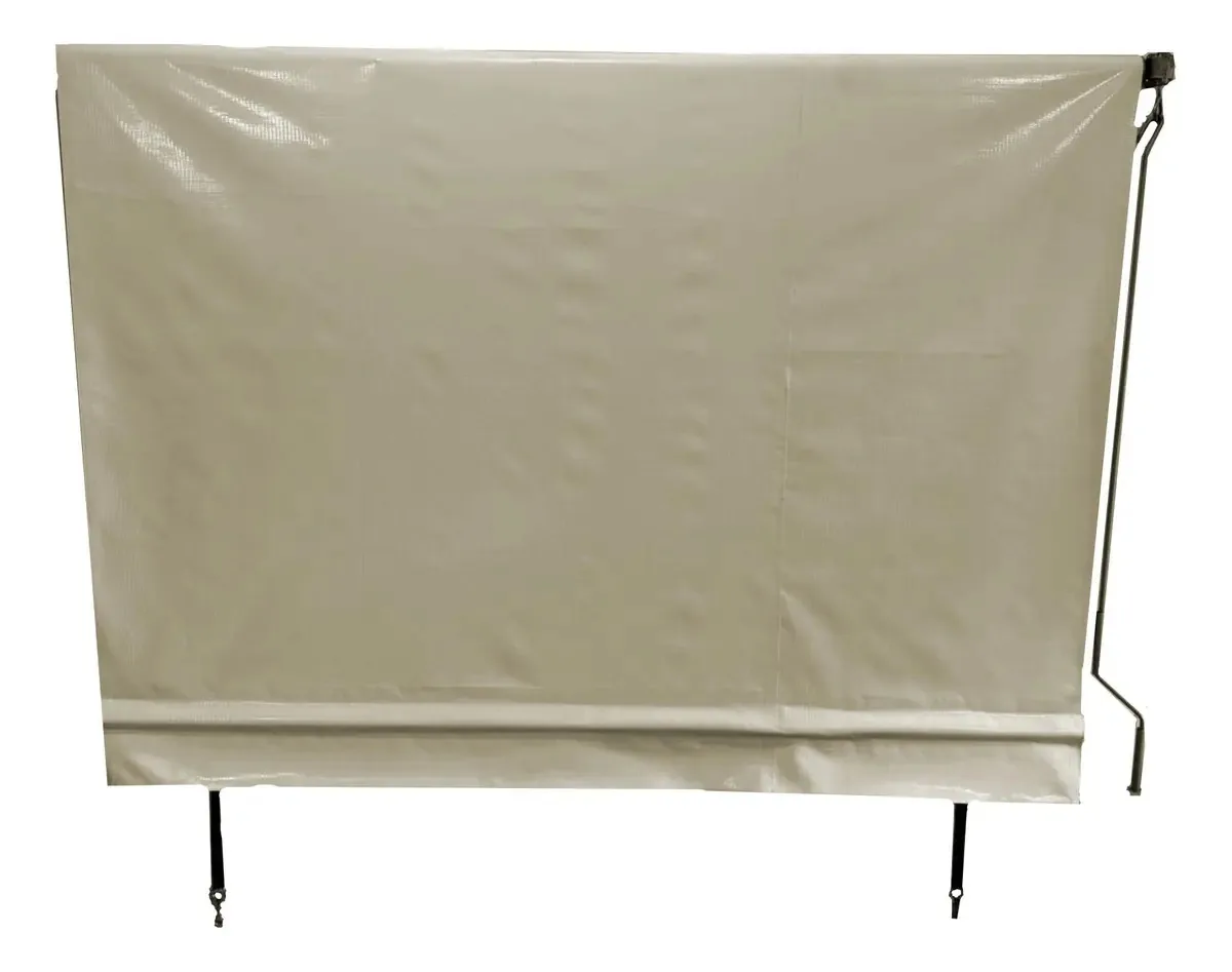 Toldo Cortina Com Os Tubos 2,10x2,60 Completo Cor Areia