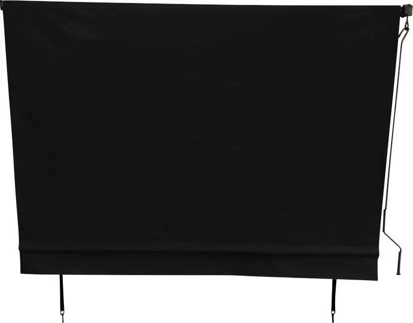 Toldo Cortina Com Os Tubos 2,10x2,40 Completo Cor Preto